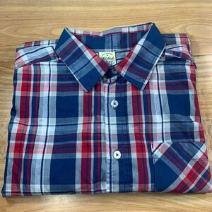 YOUTH Long SLEEVE PLAID Shirt Boys L (14-16)‎ FADED GLORY